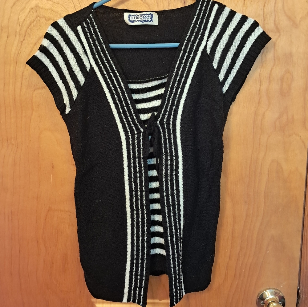 Women's Kokomo Black and White Top